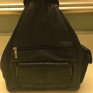 Leather Back Pack Purse
